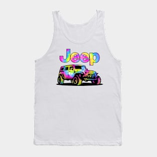 Jeep Rubicon Colorful Tank Top